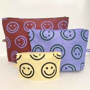 BAGGU • Go Pouch Set in Chestnut Happy Mix